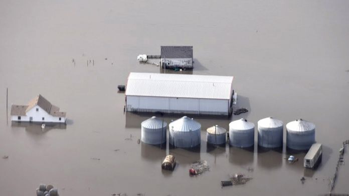 Historic Nebraska flooding seen in stunning images from space